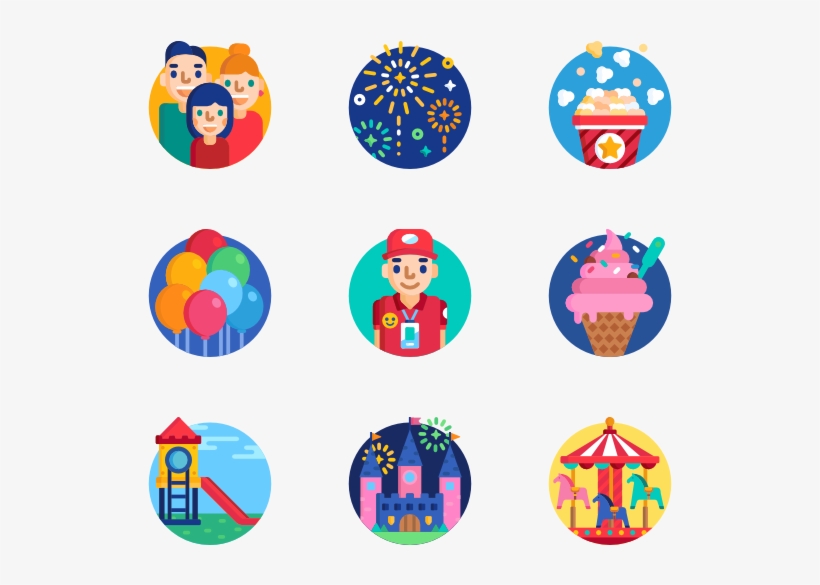 Amusement Park - United States Flat Icon, transparent png #864653
