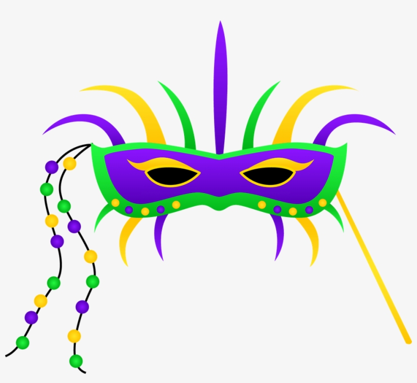 Clipart Panda Mask - Mardi Gras Mask Clipart, transparent png #864911