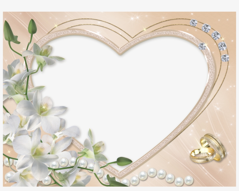 Cute Wedding Clip Art // Hand Drawn Vector Eps Editable - Wedding Picture In Frame, transparent png #865437