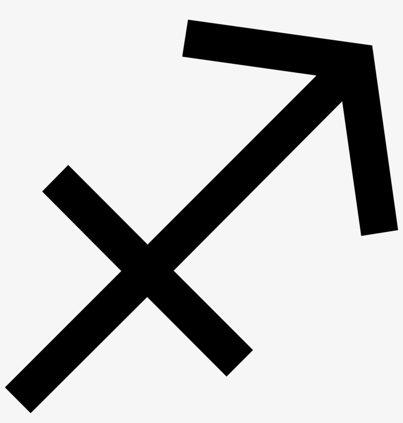 File - Sagittarius - Svg - Sagittarius Symbol Transparent, transparent png #865535