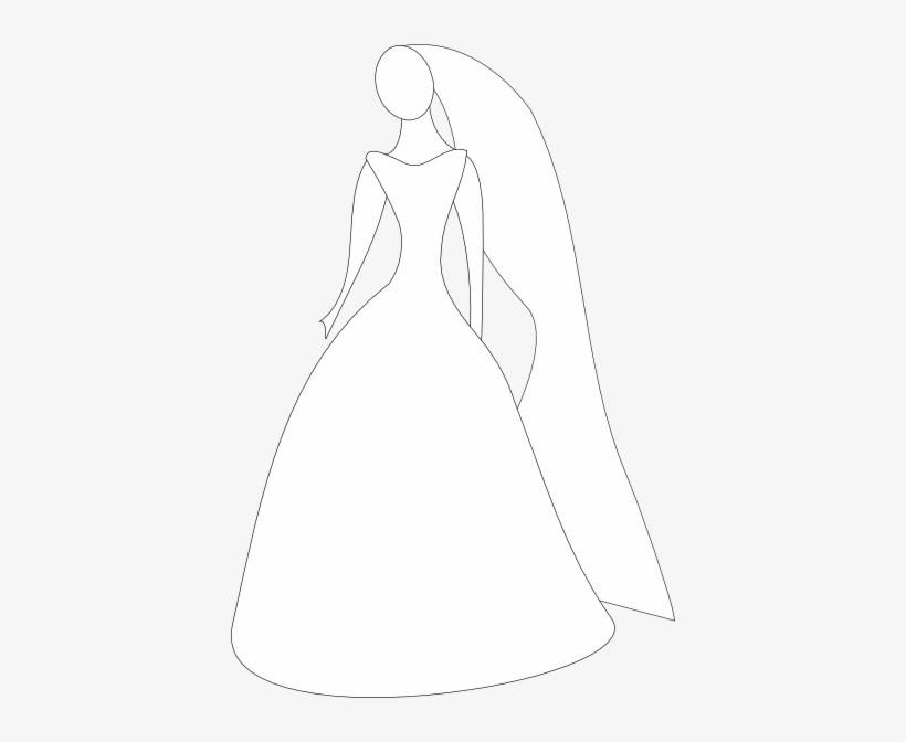 Wedding Dress Cartoon, transparent png #865764