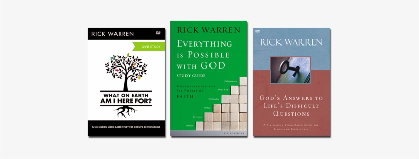 3 Studies From Rick Warren - Earth Am I Here For? Study Guide (the Purpose Driven, transparent png #866050