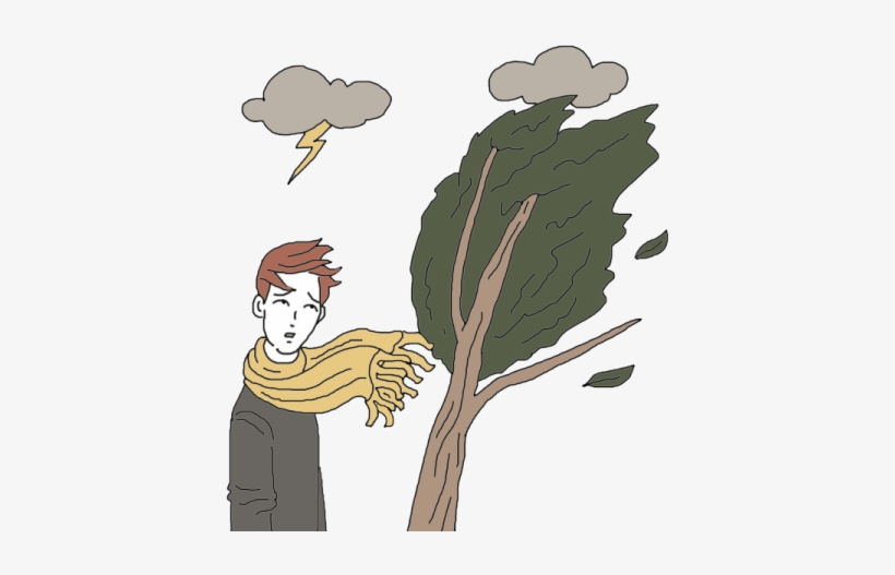 Hurricane Irma Spiritual Meaning - Cartoon Images Transparent Storm Pinetree, transparent png #866073