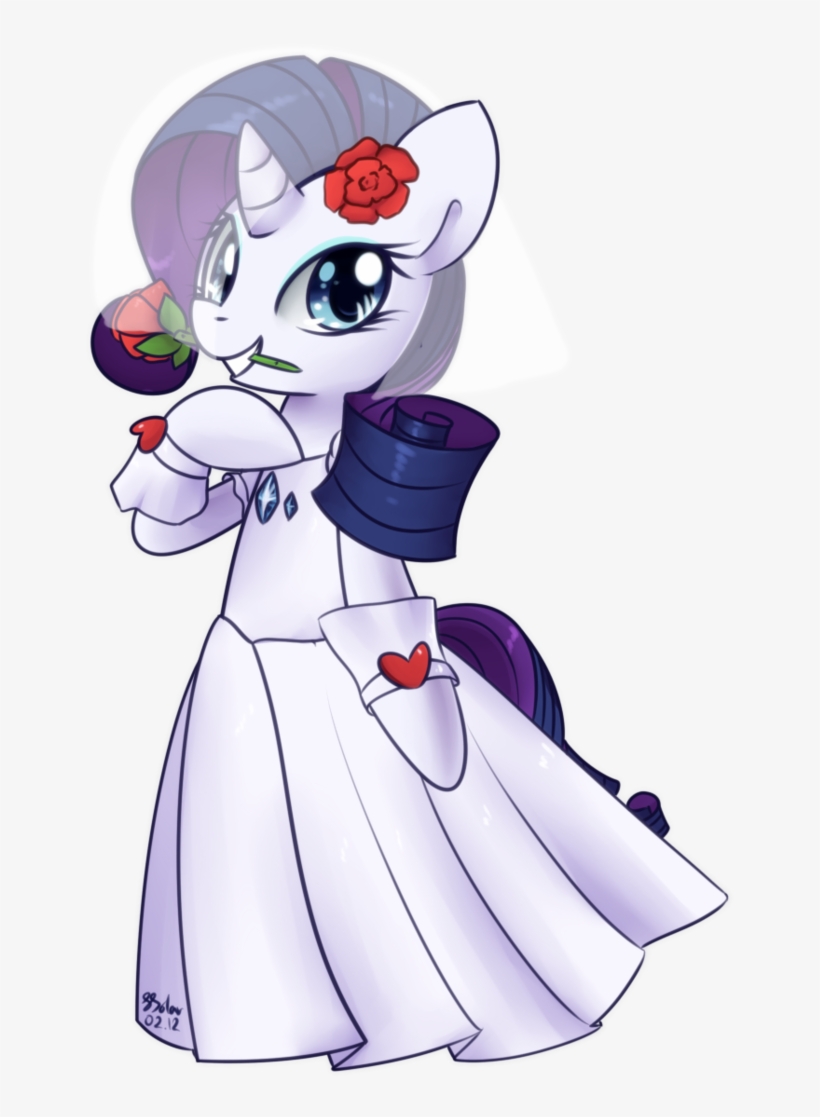 Fanmade Rarity Wedding Dress By Soapie Solar - Rarity My Little Pony Dress, transparent png #866104