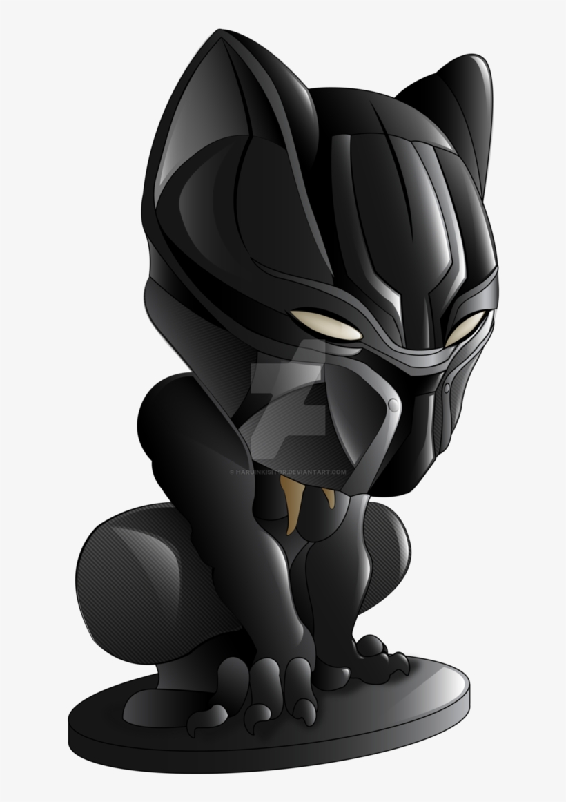 Black Panther Png Vector Png Transparent Download - Black Panther Chibi Png, transparent png #866217