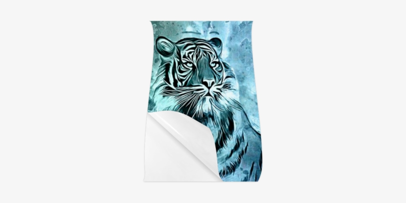 Watercolor Tiger Poster - Designedbyindependentartists Case For Lg K4 2017 -, transparent png #866322