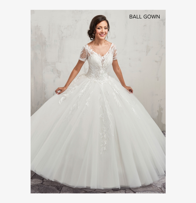 Mary S Ball Mb Strapless Tulle Gown - Gown, transparent png #866429