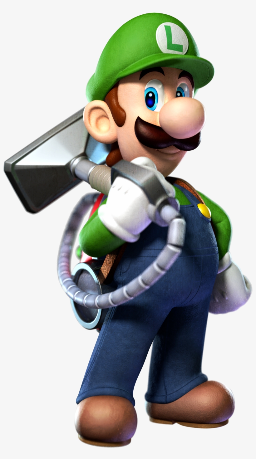 Luigi - Luigi With Poltergust 5000, transparent png #866533