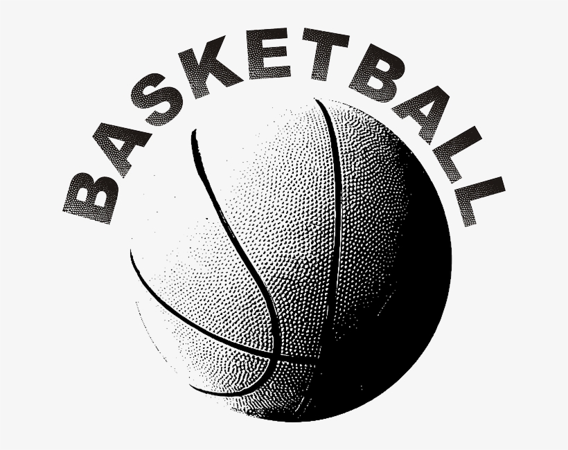 A Quick Look At The History Of Basketball - Basketball Black And White, transparent png #866555