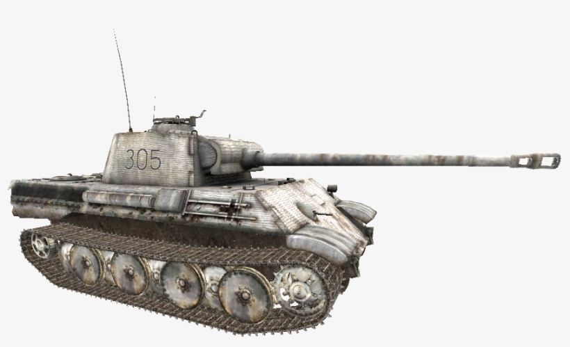 Panther Model Winterised Cut Waw - Call Of Duty Ww2 Tank Png, transparent png #866684