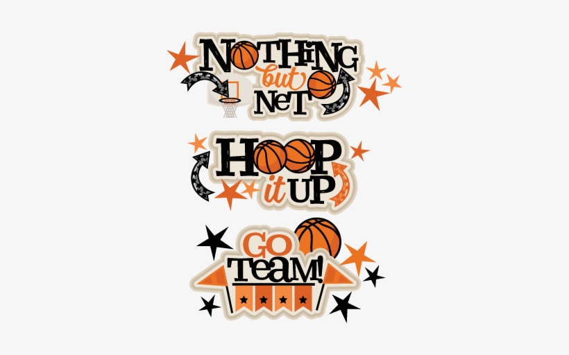 Titles Scrapbook Cut File Cute Clipart Files - Basketball Design For Scrapbook, transparent png #866805