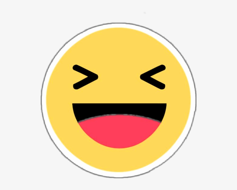 Popular And Trending Laugh Stickers On Picsart Png - Facebook Haha Reaction Png, transparent png #866827