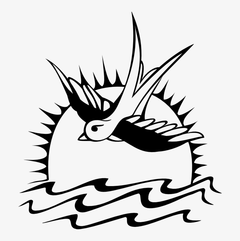Johnny Depp Jack Sparrow Tattoo - Jack Sparrow Swallow Tattoo, transparent png #866851