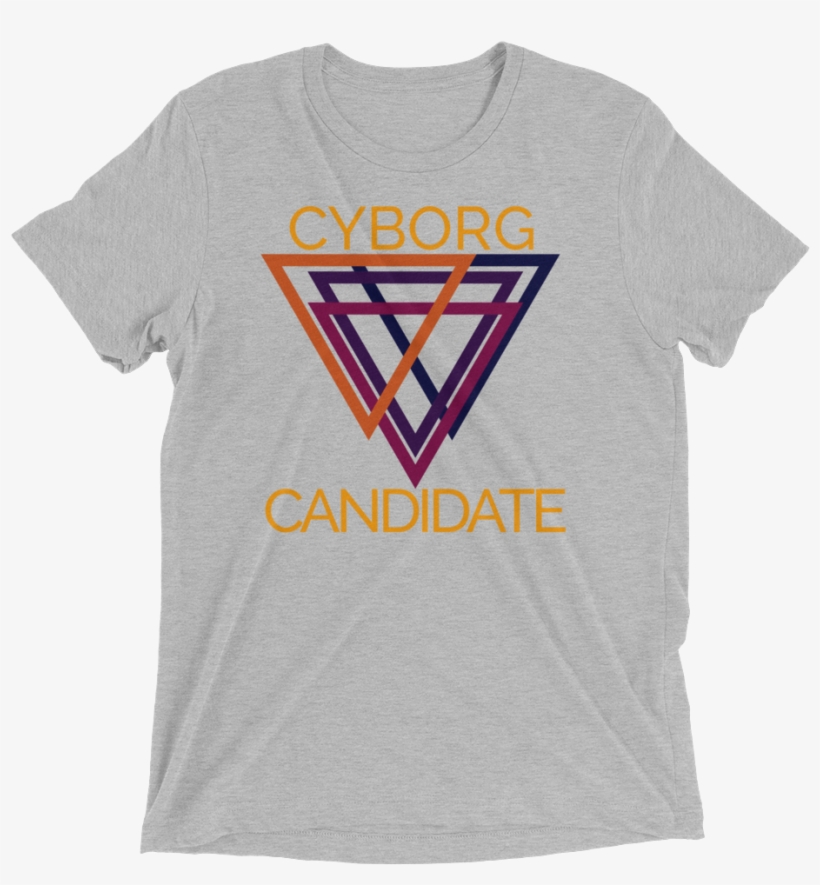Cyborg Candidate Tri Blend T Shirt - Galactic Hero Af - Short Sleeve T-shirt - Inspired, transparent png #867089