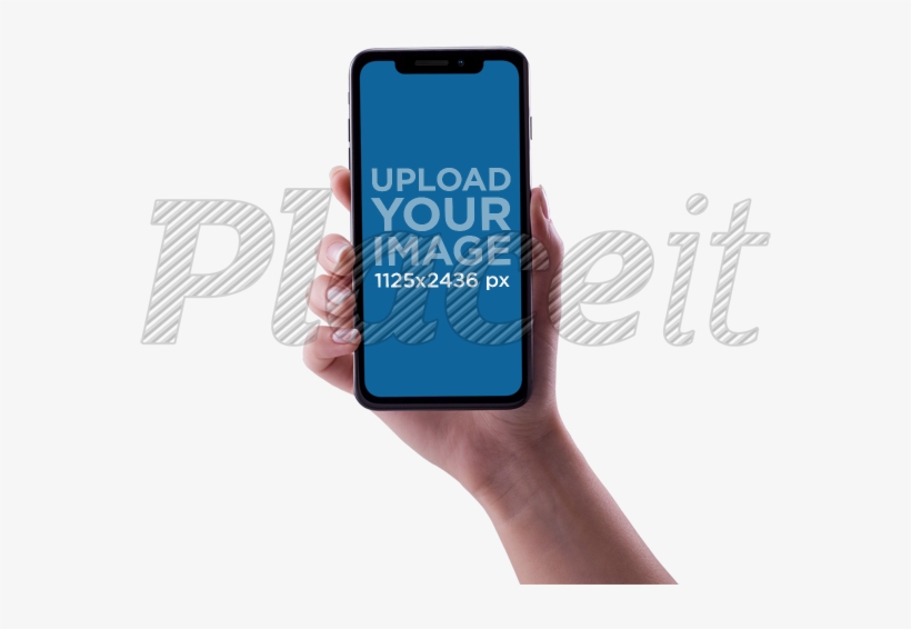 Placeit - Hand Holding Iphone X, transparent png #867117