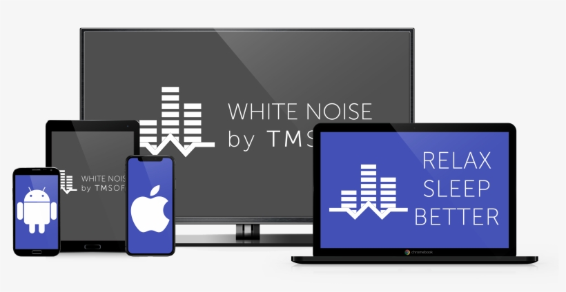 White Noise Is Available On Ios, Android, Desktop, - Led-backlit Lcd Display, transparent png #867234