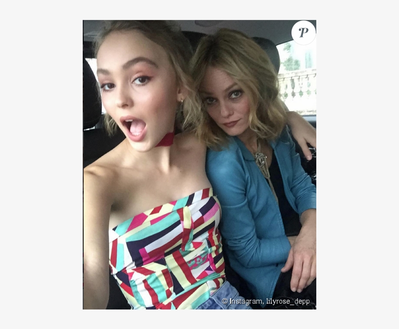 Lily-rose Depp, Fille De Johnny Depp Et Vanessa Paradis - Vanessa Paradis Lily Rose 2016, transparent png #867397