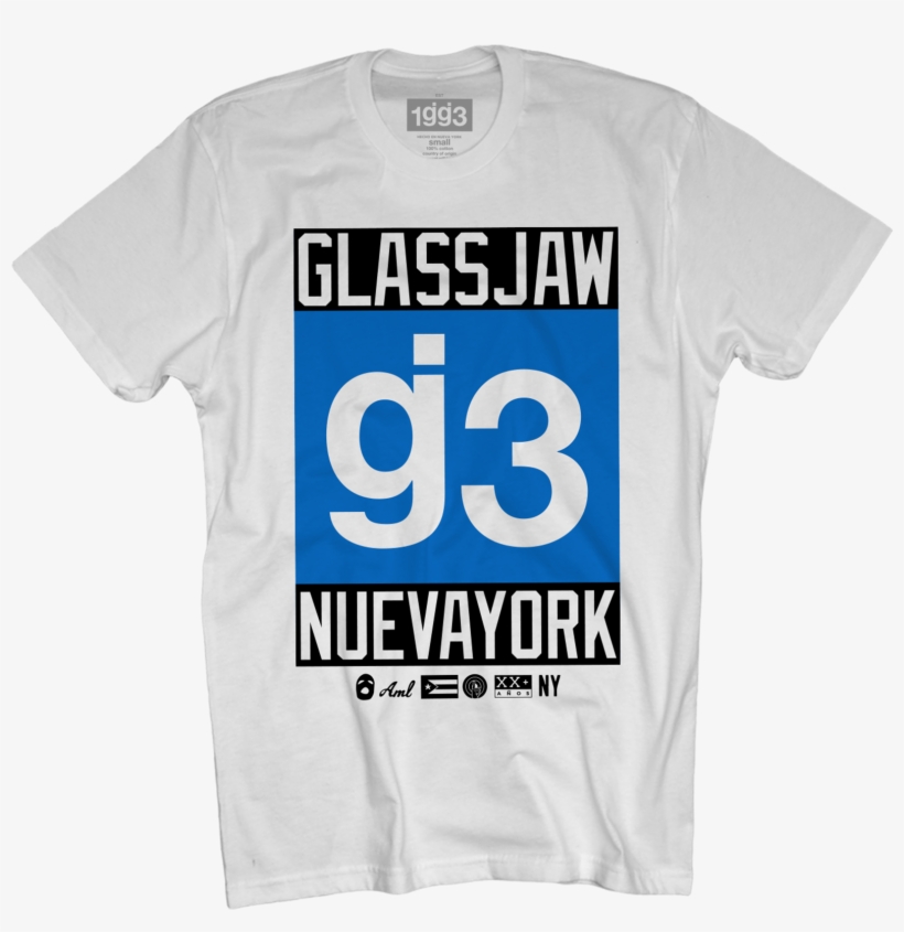 Eyewtkas G3 Blue Nueva York White T-shirt $25 - Active Shirt, transparent png #867537
