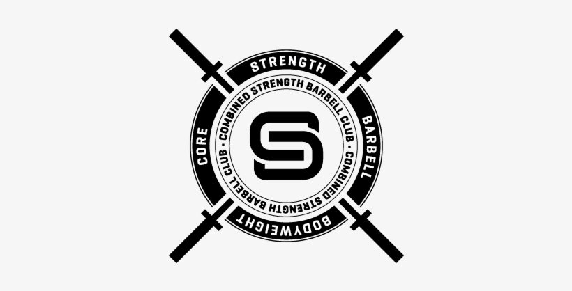 Combined Strength Group Barbell Club Logo - Crossed Barbells Logo, transparent png #867556