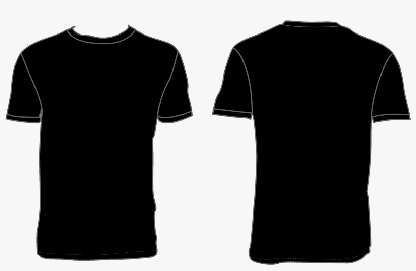 Black T-shirt Template - T Shirt Your Logo, transparent png #867602