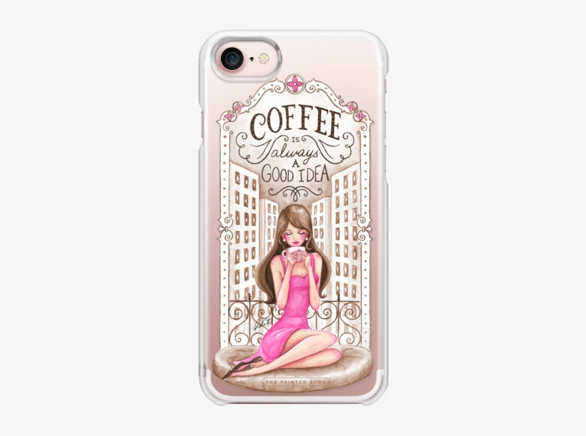 Casetify Iphone 7 Snap Case - Dibujo Vintage Coffee, transparent png #867872