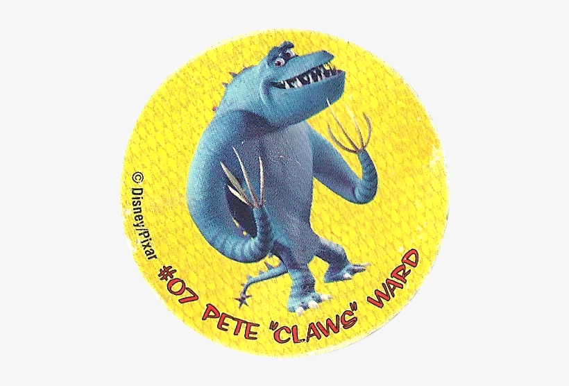 Tazos > Monsters Inc 07 Pete 'claws' Ward - Disney/pixar Monsters, Inc. Sticker, transparent png #867916