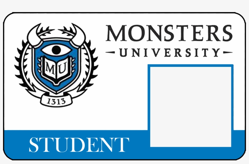 Monster University Crafts, Monster University Birthday, - Monster University Id Card Template, transparent png #867937