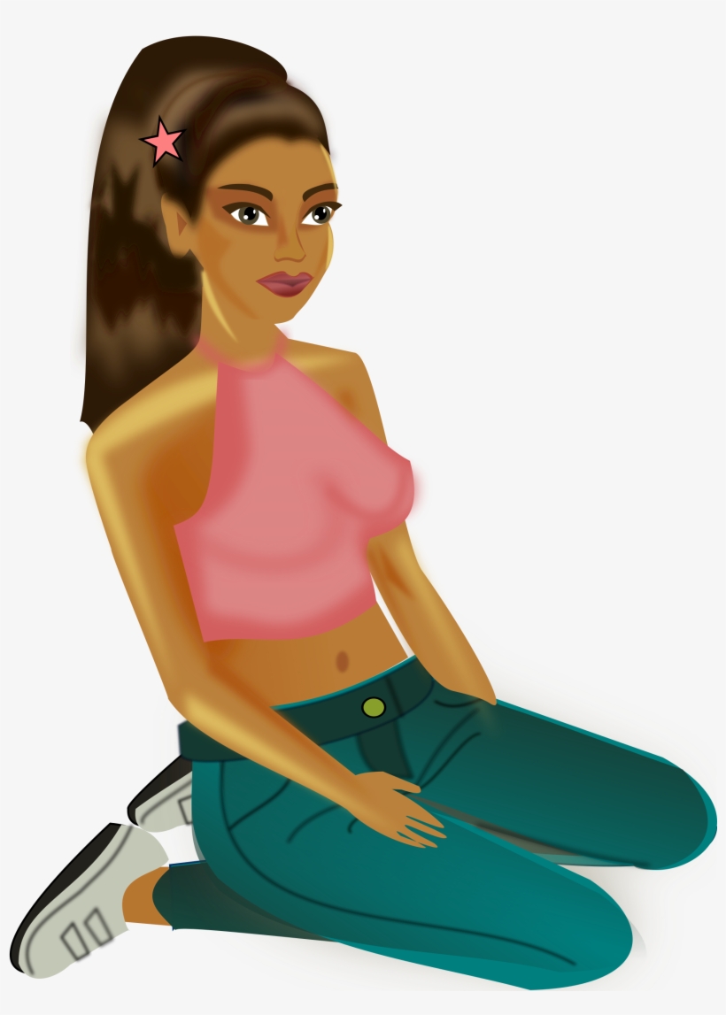 This Free Icons Png Design Of Bluejeans-girl, transparent png #868026