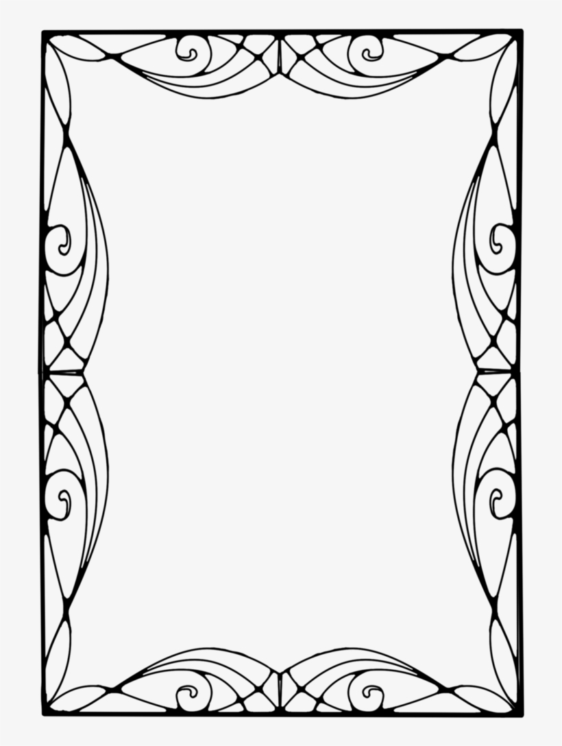 Art Deco Clipart Craft Projects - Vector Art Nouveau Frame Png Free, transparent png #868300