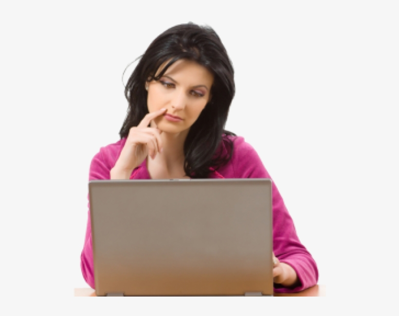 Thinking Woman Png Free Download - Loan, transparent png #868647
