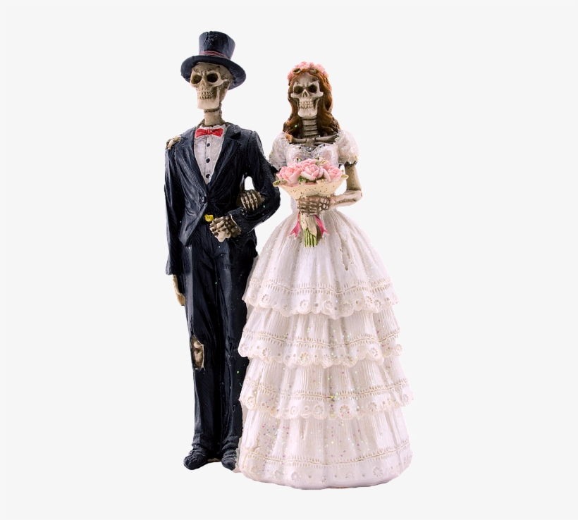 Laminated Poster Gothic Skeleton Decoration Bride And - Esqueleto Novia, transparent png #868700