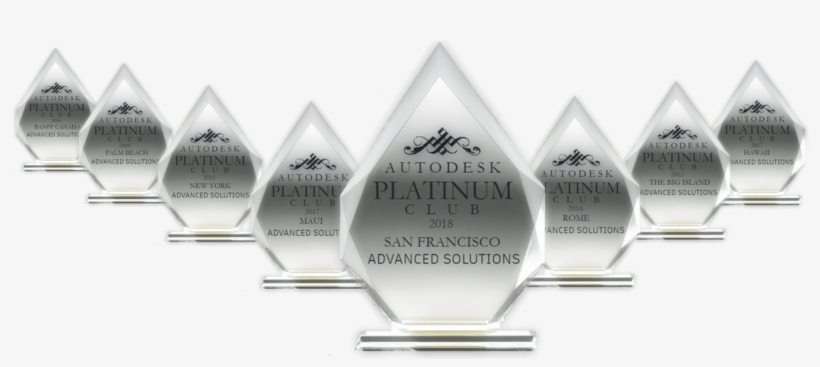 As A Premier Autodesk Platinum Partner, Advanced Solutions - Trophy, transparent png #868771