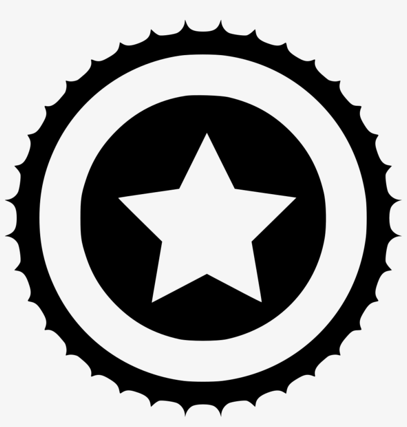 Celebrity Comments - Captain America Logo Black And White, transparent png #869179