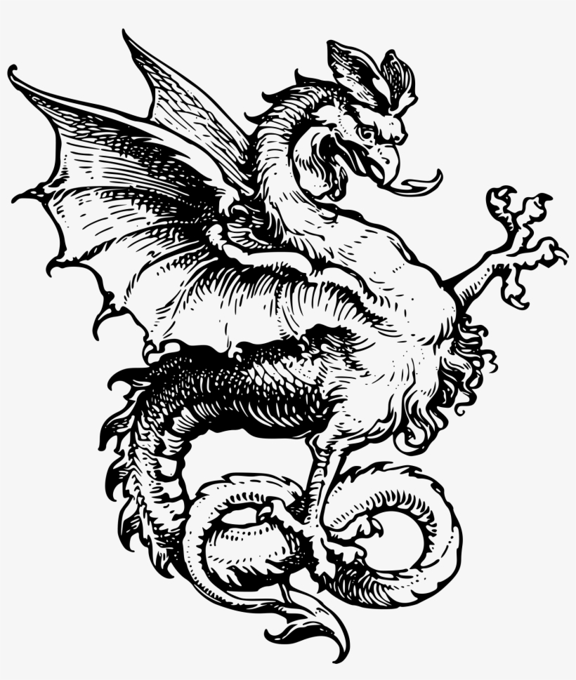 Dragon Tattoo Png Transparent Image - Transparent Png Format Tattoo Png, transparent png #869213