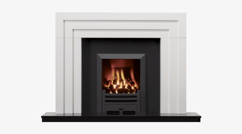 White Wood Fireplace, transparent png #869336
