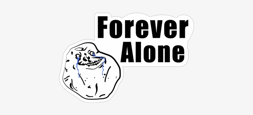 Forever Alone Popplio By Popokino Forever Alone Popplio - Memes Sticker, transparent png #869515