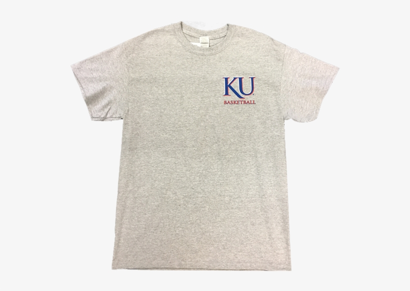 Ku Basketball Court Tee - University Of Kansas, transparent png #869616