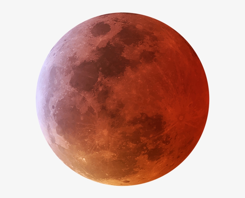 Visual Red Sun Png Picsart Silhouette Editing Background - Lunar Eclipse, transparent png #8600009