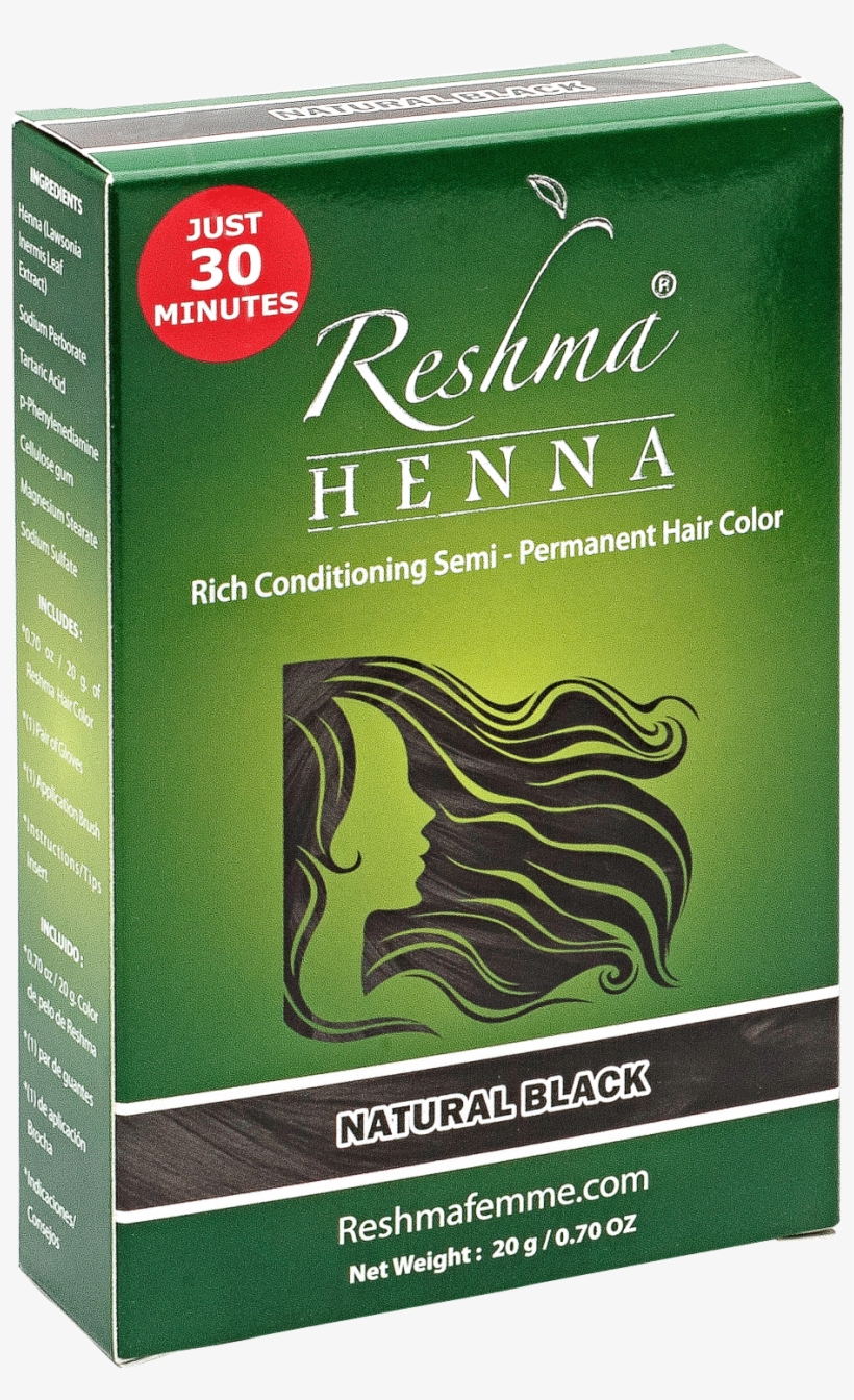 Henna Semi Permanent Hair Color By Reshma - Natural Henna Burgundy Hair Color Reshma, transparent png #8600224