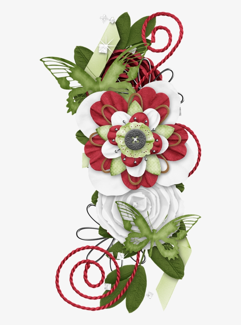 Borders * Cantoneiras * Cluster Scrapbook Images, Scrapbook - Artificial Flower, transparent png #8600377