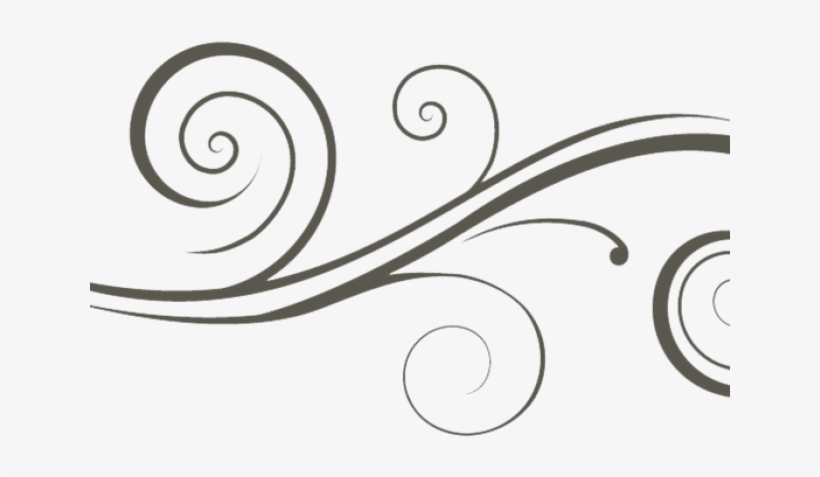 Swirls Designs - Line Art, transparent png #8600731