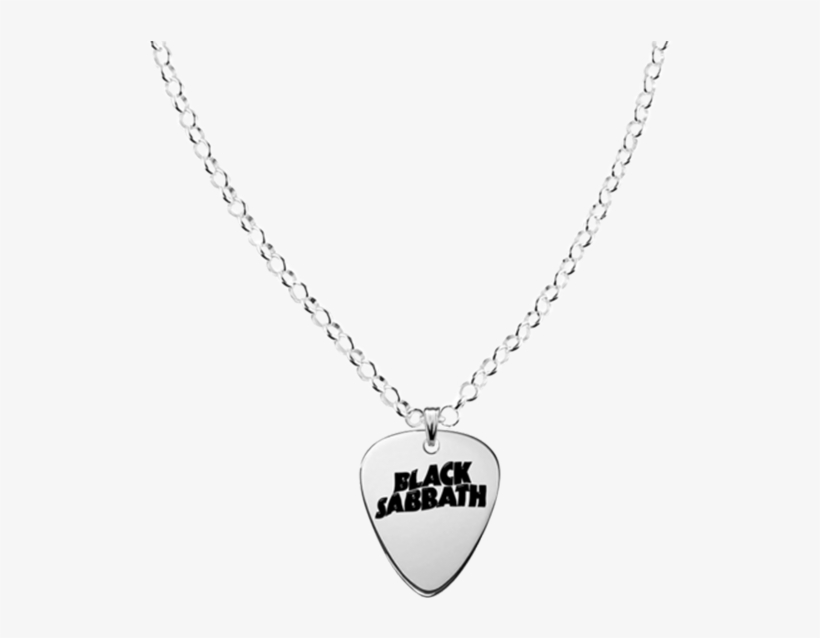 Guitar Pick Necklace - Black Sabbath, transparent png #8600773