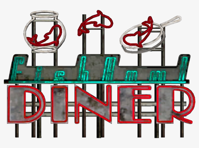 Fishbowl Diner Sign - Diner Png, transparent png #8600823