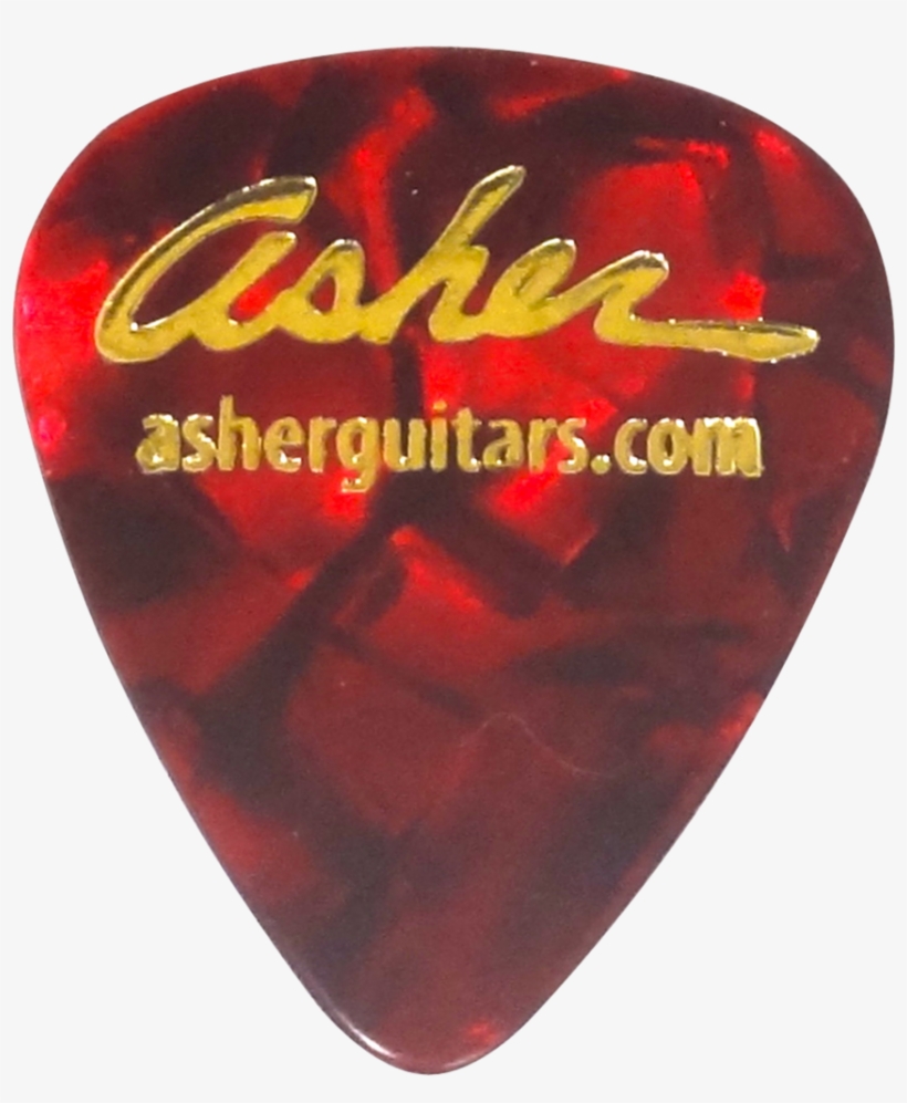 Asher Medium Weight Guitar Picks, Red - Emblem, transparent png #8601016
