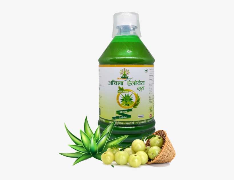 Amla Aloevera Juice 1000ml - Plastic Bottle, transparent png #8601075
