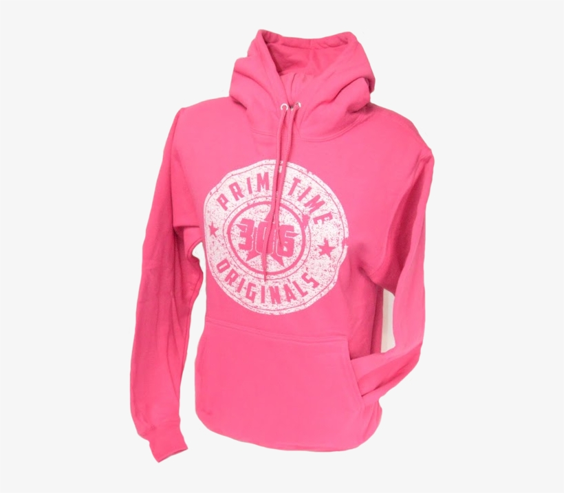 Pink Distressed Classic - Hoodie, transparent png #8601261