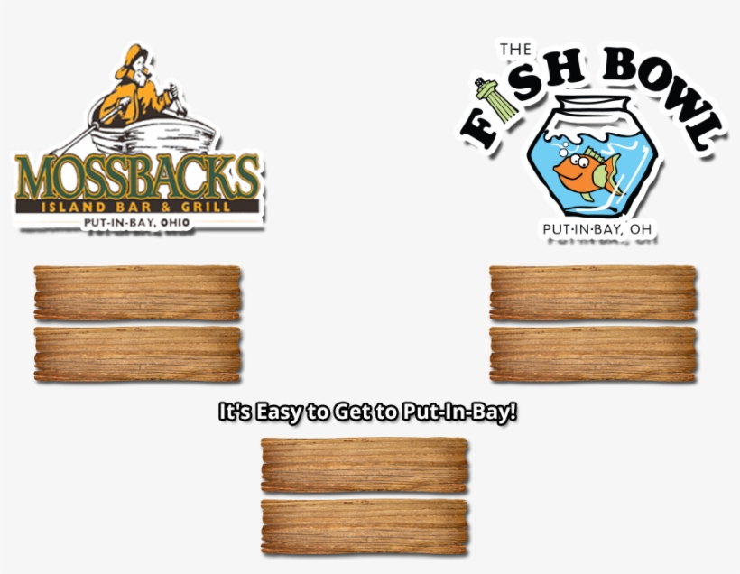Mossbacks And Fish Bowl At Put In Bay - Plywood, transparent png #8601632