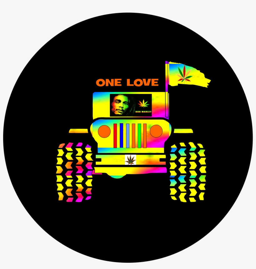 Bob Marley Jeep Tire Cover - Jeep, transparent png #8601913