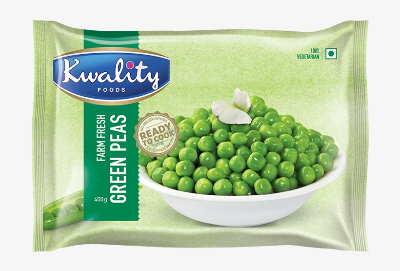 Green-peas - Kwality Frozen Green Peas 400gm, transparent png #8602101