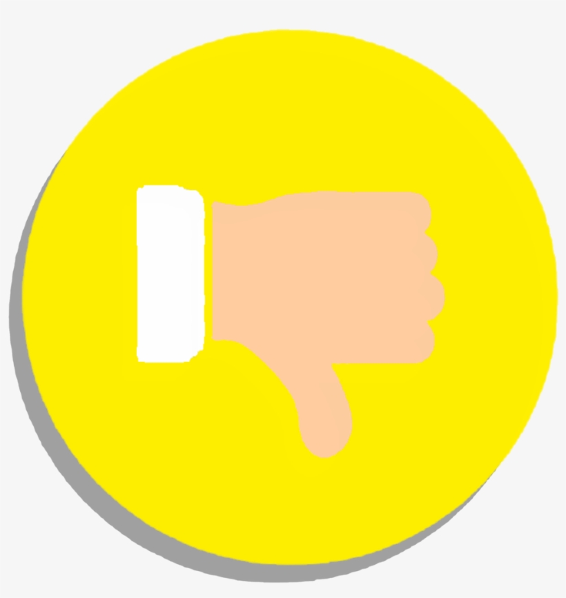 Dislike Icon Social Media - Circle, transparent png #8602260